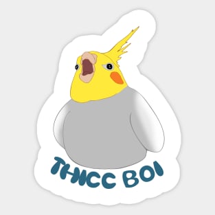 thicc boi - cockatiel Sticker